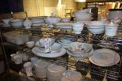 Top 2 shelves - assorted fine China
