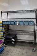24" x 60" portable black coated rack