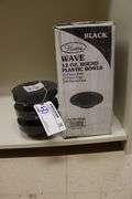 All to go - Wave 12 oz round plastic bowls