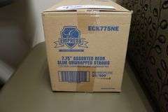 Box of Impress 7.75" unwrapped straws