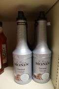 Times 5 - Monin 4 Coconut and 1 Blueberry flavored syrups