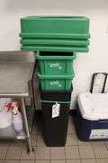 Times 3 - Lavex kitchen trash cans with lids