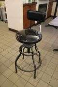 Single high gloss vinyl bar stool
