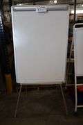 30" x 42" metal framed easel with dry erase board