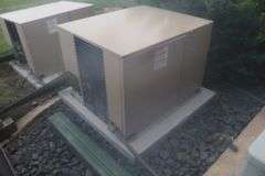 2023 Amerikooler 8' x 8' x 104" tall aluminum and foam walkin freezer with diamond plate floor with ramp - Bohn 2 fan evap - 3 phase compressor - fabulous unit - amazing unit - located in basement