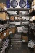 Times 3 - black coated portable wire racks - 2) 24" x 60" and 1) 24" x 72"