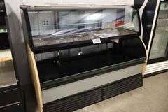 76" Structural HMBC6 combination upper dry display case with lower self service refrigerated cooler - 208-240 volt, 1 phase