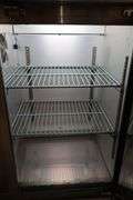 79" Spartan SSGBB-79-SL glass 3 door back bar bottle cooler with stainless top - AS IS - not cooling