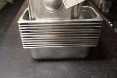Times 11 - 1/3 x 4 stainless insets with lids