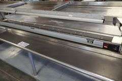 96" Wide double stainless over shelf with Hatco 72" Glo-Ray