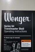 Wenger 7 panel Series 64 Travel master acoustic shells with portable transport cart - overall width is 22' - 4 panels have  frames, 3 are inserts