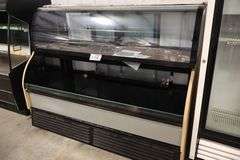76" Structural HMBC6 combination upper dry display case with lower self service refrigerated cooler - 208-240 volt, 1 phase