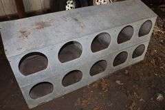 65" Galvanized 10-hole chicken laying house