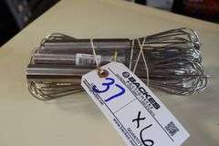 Times 6 - Pinch WWP-10 stainless 10" whips