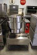 Vulcan K12ETT electric 12 gallon tilting steam kettle - 208-240 volt, 1 or 3 phase - was wired direct