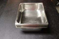Times 3 - 1/2 x 4 stainless insets with no lids