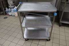 Lakeside 16" x 24" stainless bussing cart