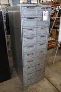Steel Case 20 drawer metal data case cabinet