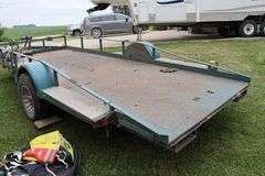 2004 Life-T 6' x 16' metal framed single axle blue utility trailer