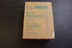 New box of Choice 8" wood skewers