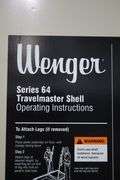 Wenger 3 panel Series 64 Travel master acoustic shells with portable transport cart - overall width is 10' - 2 panels have frames, 1 is an insert