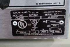Vulcan C24E03 counter top electric steamer - 1/3 phase - wired 3 phase - 208/240 volt