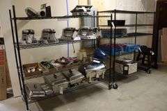 Times 2 - 24" x 60" and 24" x 72" black coated portable racks