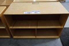 48" wide x 30" tall x 22" deep wood dual sided portable island cabinet