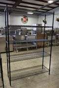 16" x 48" Black coated wire rack