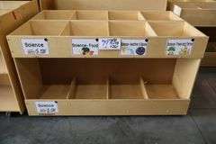 Times 2 - 48" x 26" tall x 15" wood portable 8 bin organizer cabinets