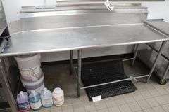 30" x 84" stainless right hand clean table