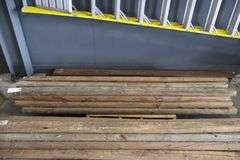 All to go - Treated landscape lumber - most are 96" - some are warped