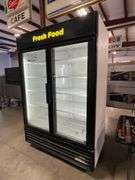 True GDM-49 portable glass 2 door merchandising cooler - nice condition