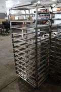 13 rail stainless roll in baking rack