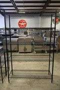 16" x 48" Black coated wire rack