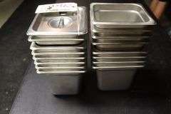 Times 16 - 1/6 x 6 stainless inset with lids