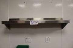 12" x 48" stainless wall mount shelf