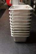 Times 10 - 1/6 x 4 stainless insets with no lids