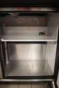True TSSU-48-12M-8 portable 48" refrigerated prep table - 2 door - 1 lid with work space