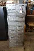 Steel Case 20 drawer metal data case cabinet