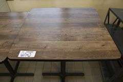 Times 3 - 36" x 36" stand up bar tables with dura edge