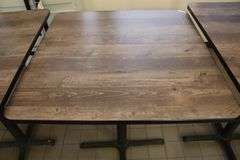 Times 3 - 36" x 36" stand up bar tables with dura edge