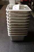 Times 10 - 1/6 x 4 stainless insets with no lids
