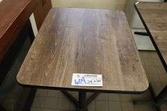 24" x 30 stand up bar table with dura edge