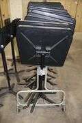 Times 12 - Wenger metal framed poly music stands with cart