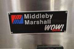 Stack of Middleby Marshall WOW PS670G portable gas conveyor pizza ovens with digital controls & 32" wide conveyors