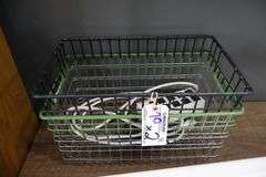 Times 2 - Chrome metal wire baskets