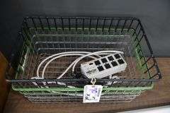 Times 2 - Chrome metal wire baskets