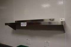 12" x 48" stainless wall mount shelf