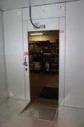 2023 Amerikooler 8' x 12' x 104" tall aluminum and foam walkin cooler with diamond plate floor with ramp - Bohn 2 fan evap - 3 phase compressor - fabulous unit - Serial #231988-D1-6-23 - amazing unit - located in basement